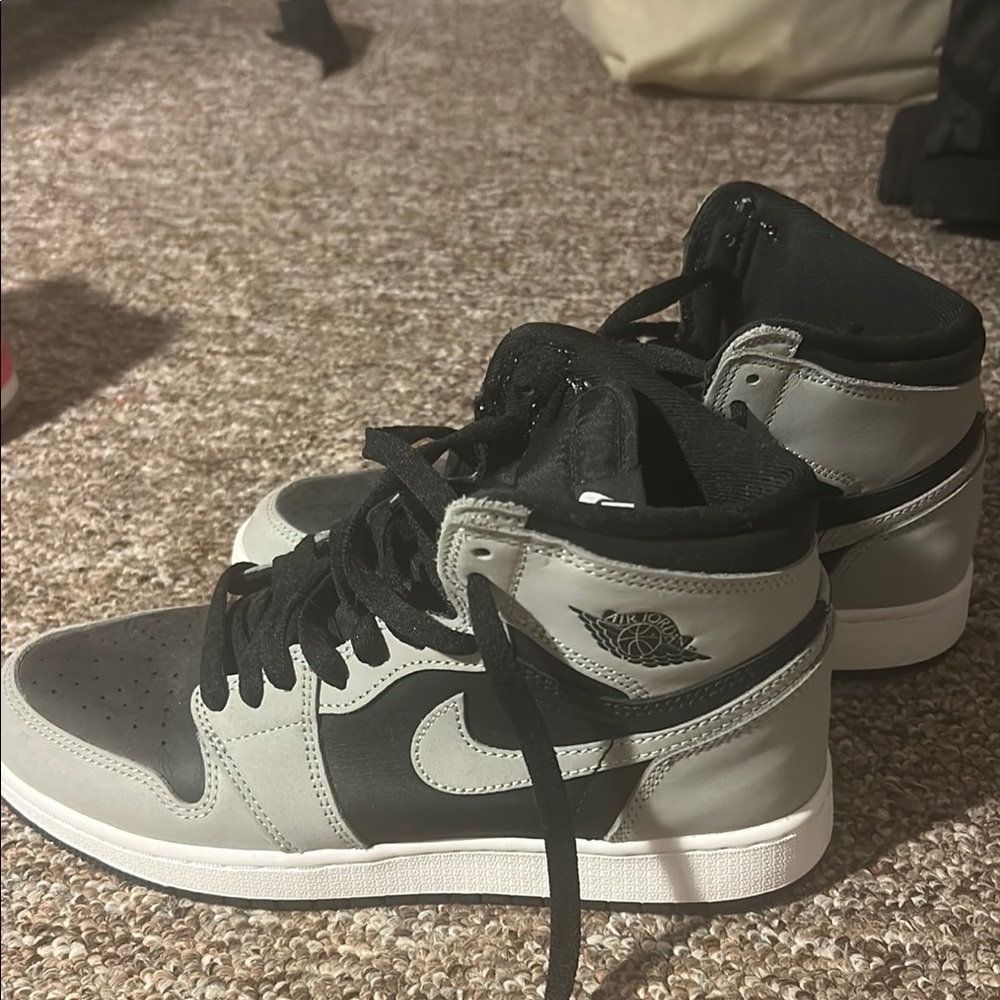 Nike Black and Gray High-Top Sneakers
